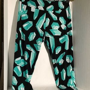 Lularoe TC Leggings Quartz Crystals Gemstones